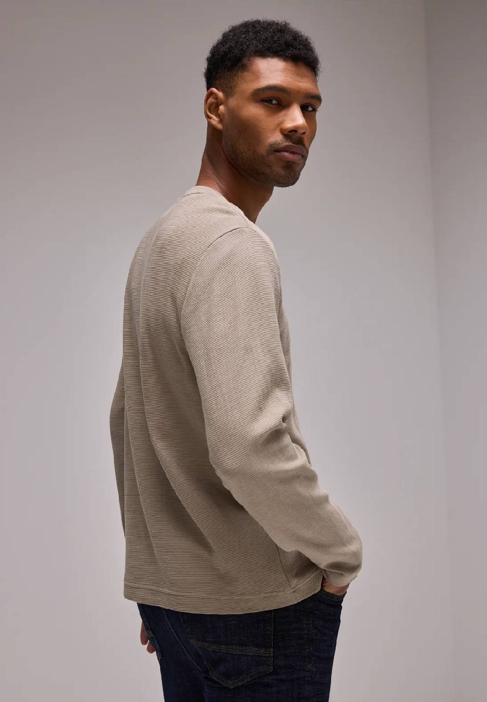 Street One Struktur Longsleeve Kostenlose Rückgabe