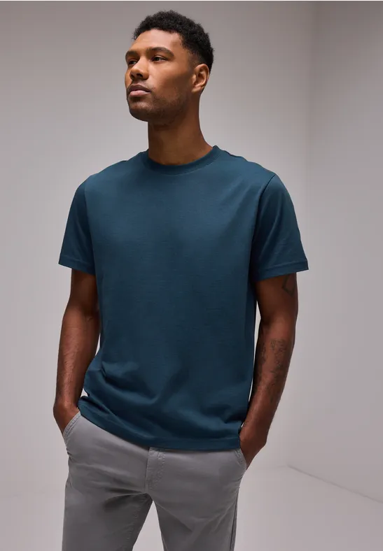 Street One Basic T-Shirt in Unifarbe Zeitbegrenzte Promotion