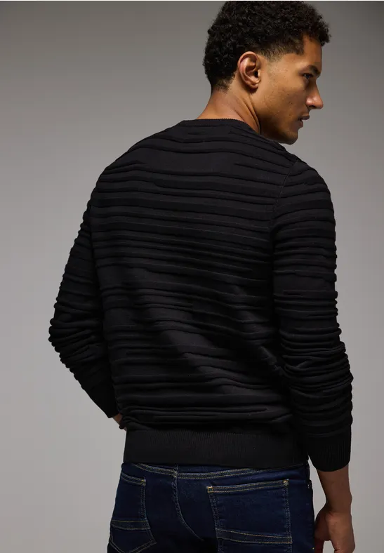 Street One Pullover mit Strukturstreifen Bis zu 55% Rabatt