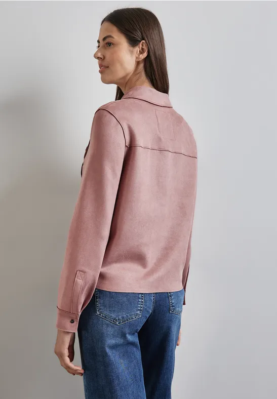 Street One Overshirt im Velours-Look Blitzverkäufe
