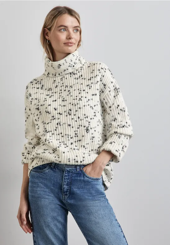Street One Gemusterter Strickpullover Günstig kaufen