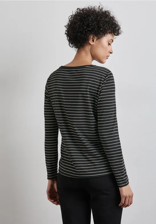 Street One Gestreiftes Langarmshirt Preisnachlass