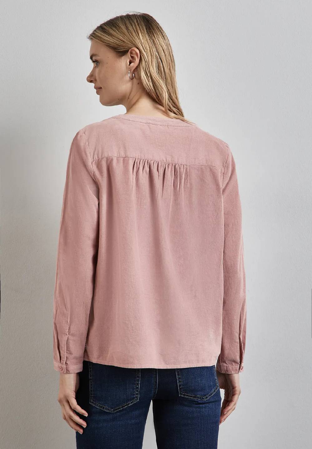 Street One Cord-Bluse mit Knopfleiste Weihnachtsangebot