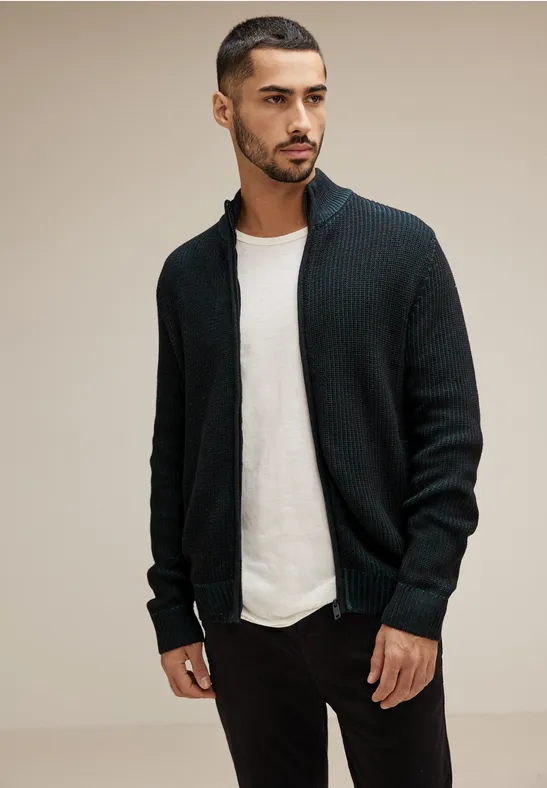Street One Struktur Cardigan mit Zipper Lagerräumung