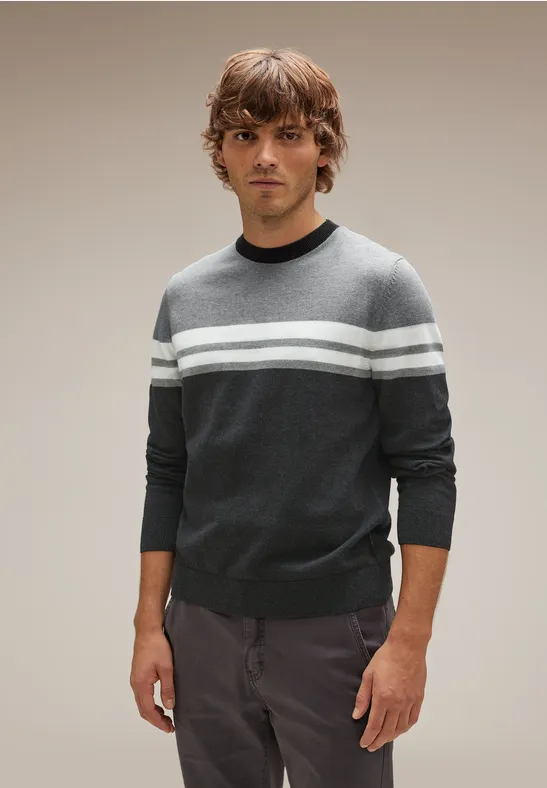 Street One Gestreifter Strickpullover Nur für heute