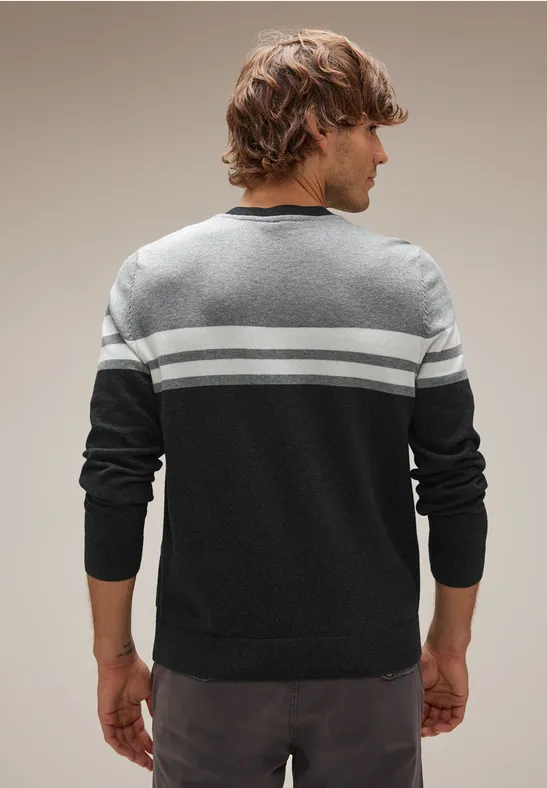 Street One Gestreifter Strickpullover Nur für heute