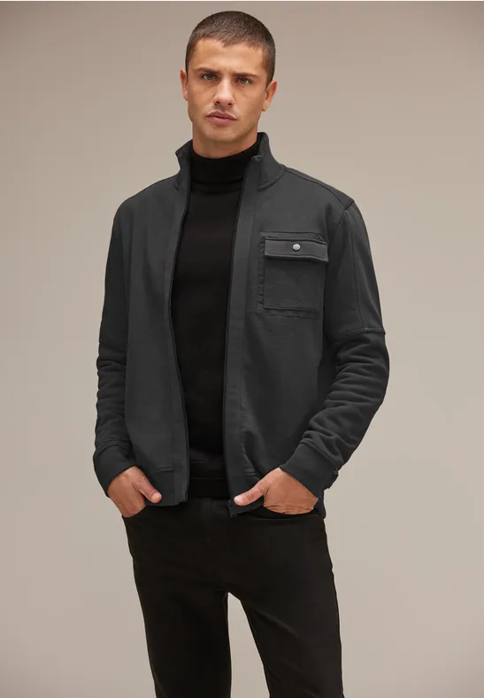 Street One Sweatjacke mit Stehkragen Sonderangebot der Fabrik