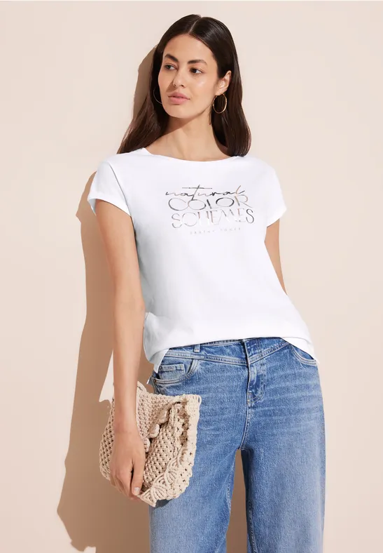 Street One T-Shirt mit Wording 2025