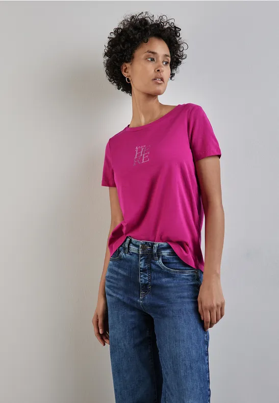 Street One T-Shirt mit Wording Outlet