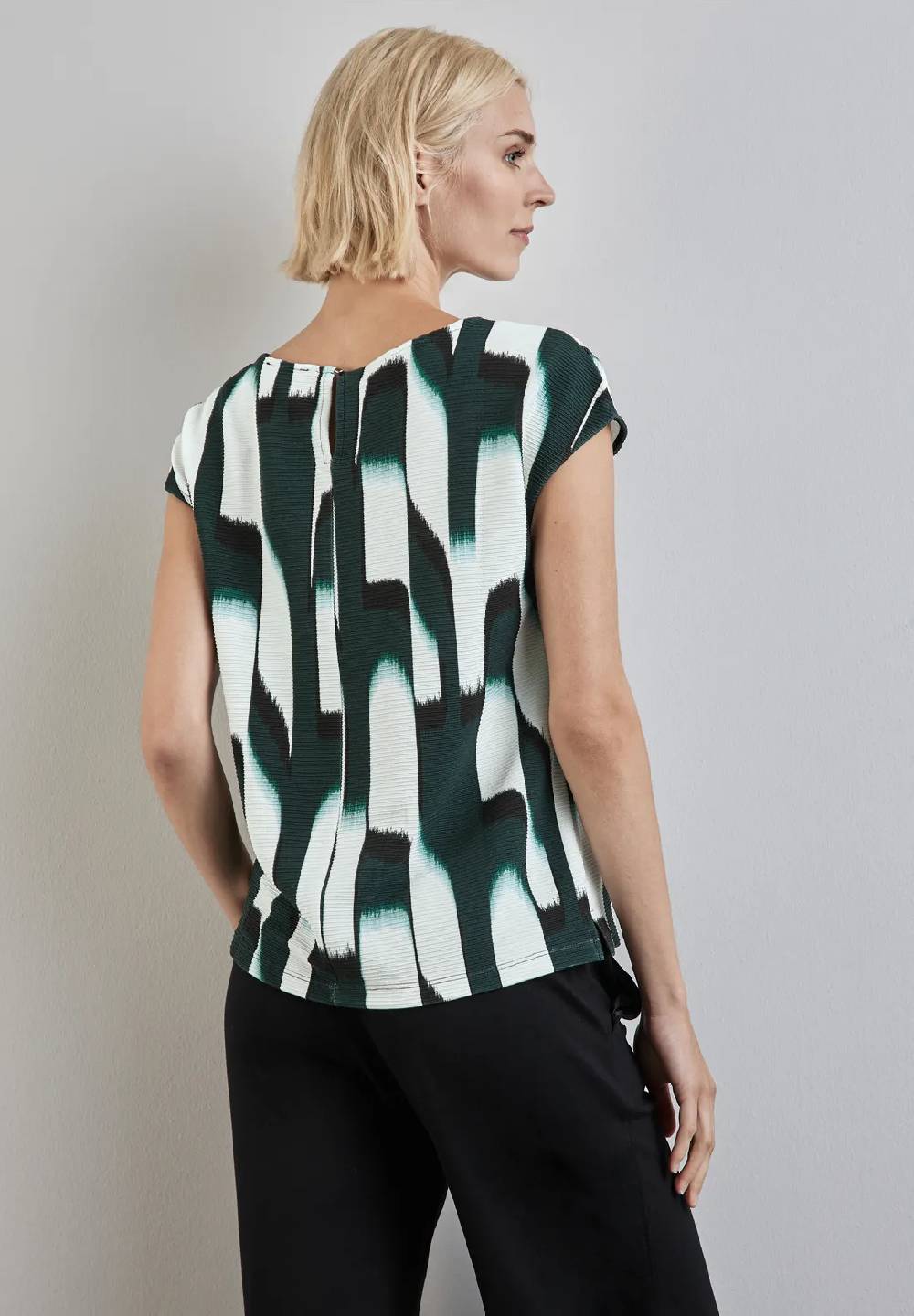 Street One Bedrucktes Ottoman-Shirt Kostenloser Versand