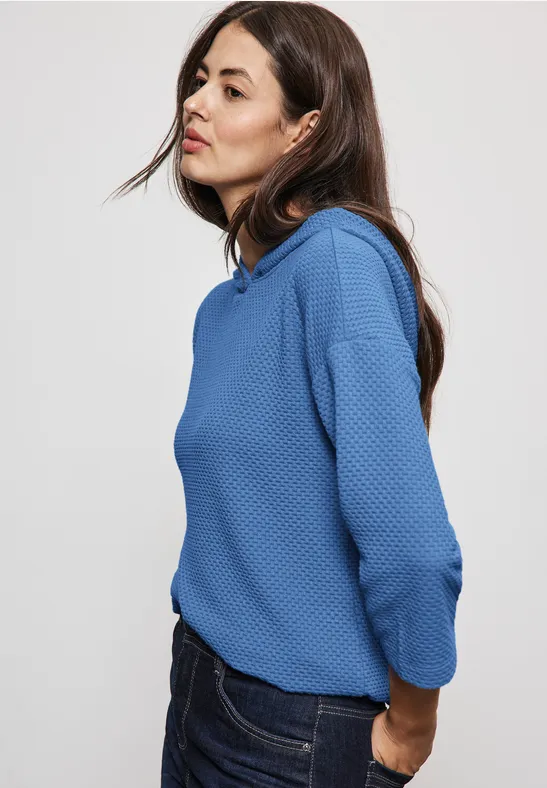 Street One Strukturshirt mit Kapuze Fabrik Onlineshop