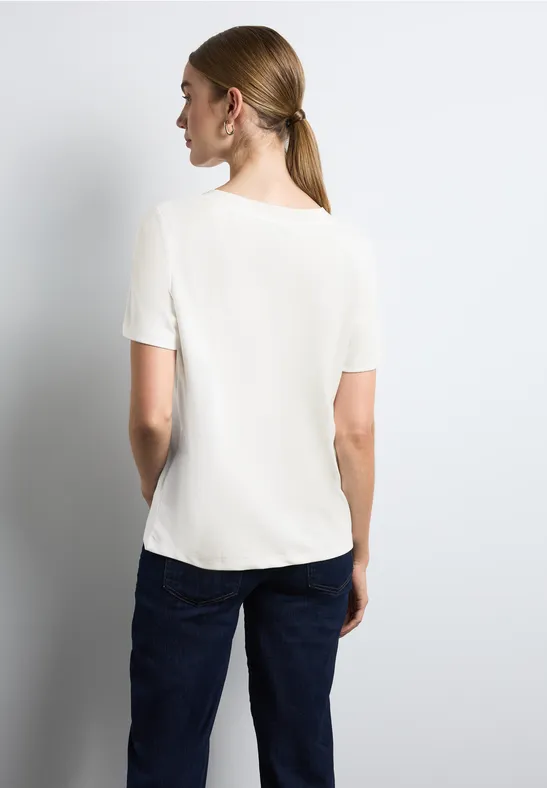 Street One T-Shirt mit V-Ausschnitt Versandkostenfrei