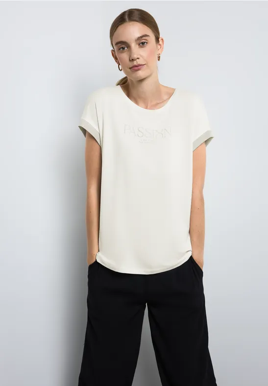 Street One T-Shirt mit Wording Begrenztes Angebot