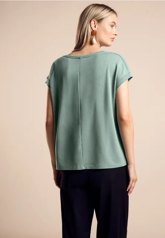 Street One T-Shirt mit Wording Weihnachtsangebot
