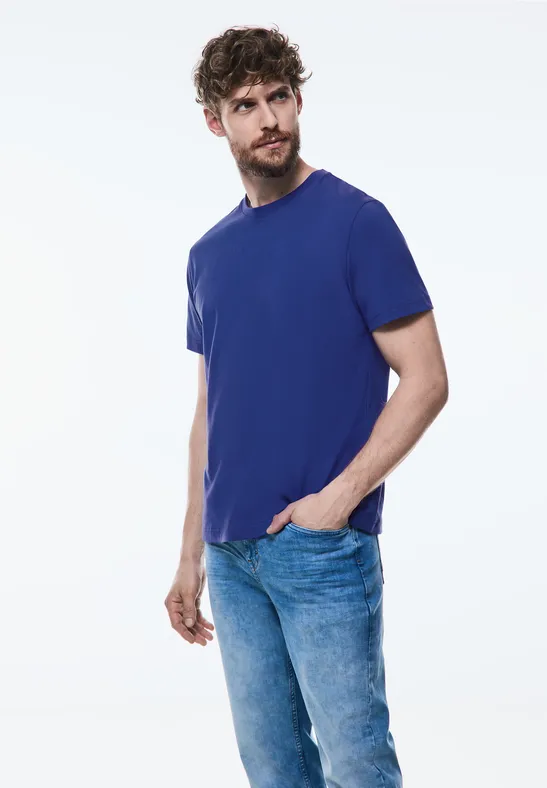 Street One Basic T-Shirt in Unifarbe Super Sparpreis