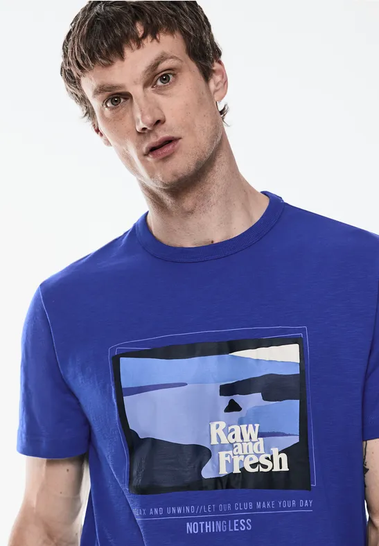 Street One Slub T-Shirt mit Print Wochenangebot
