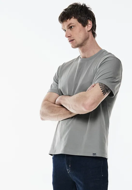 Street One Basic T-Shirt in Unifarbe Kostenlose Rückgabe