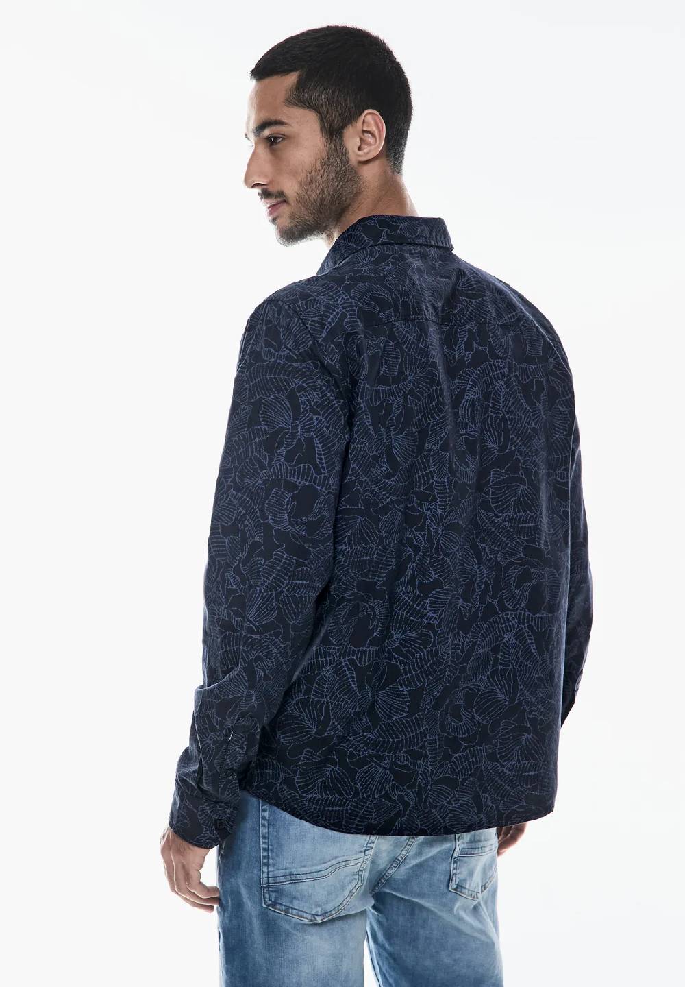 Street One Canvas Hemd mit Print Kostenloser Versand international