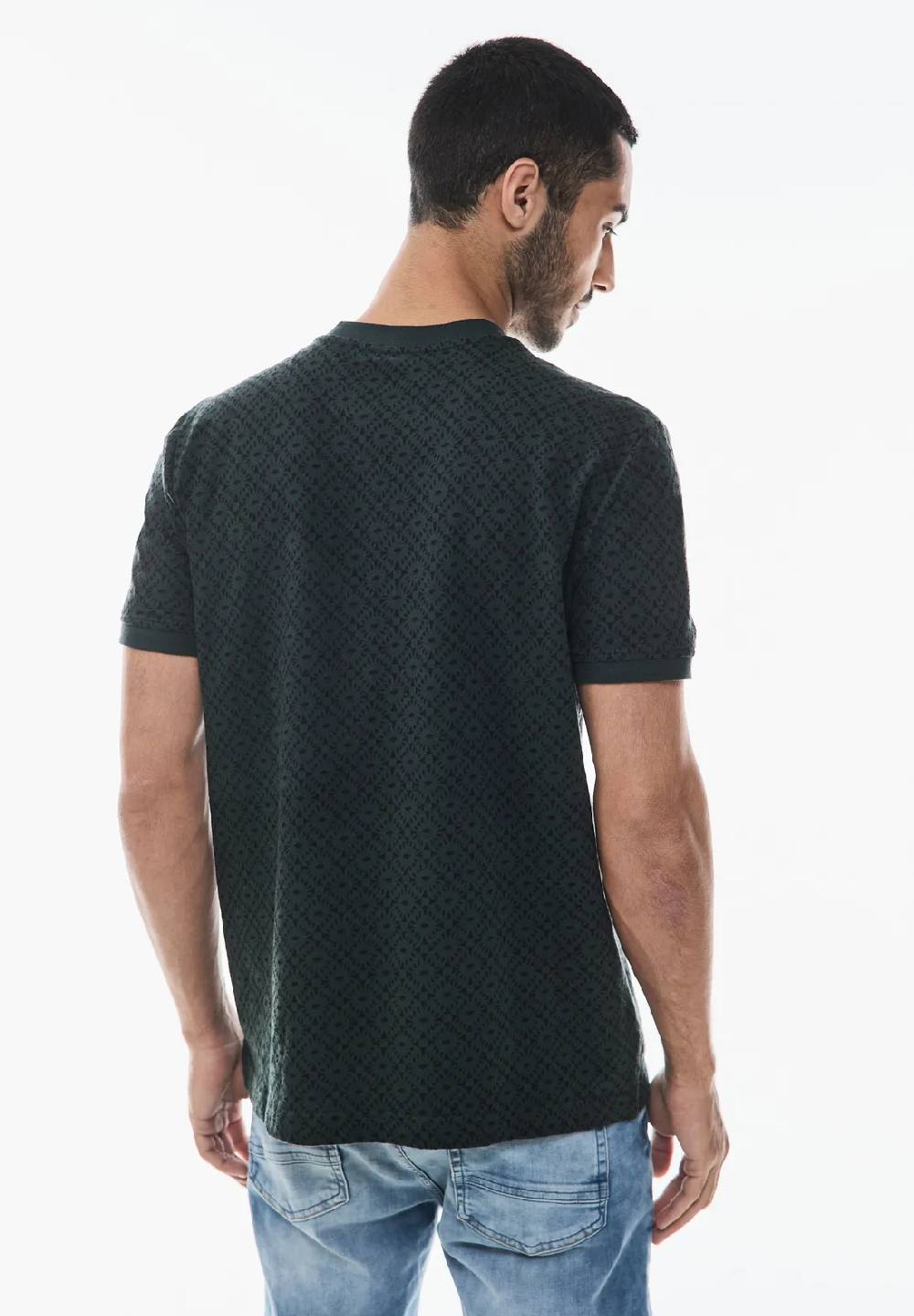 Street One Gemustertes Henley T-Shirt Fabrikladen