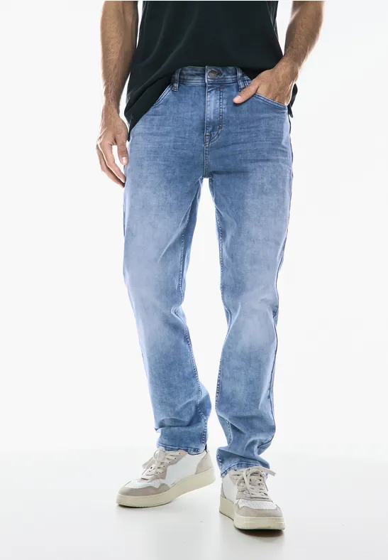 Street One Bleached Regular Fit Jeans - Style SURFER Im Verkauf