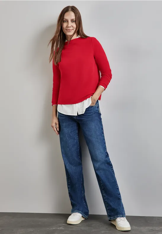 Street One Turtleneck Struktur-Shirt Rabatt