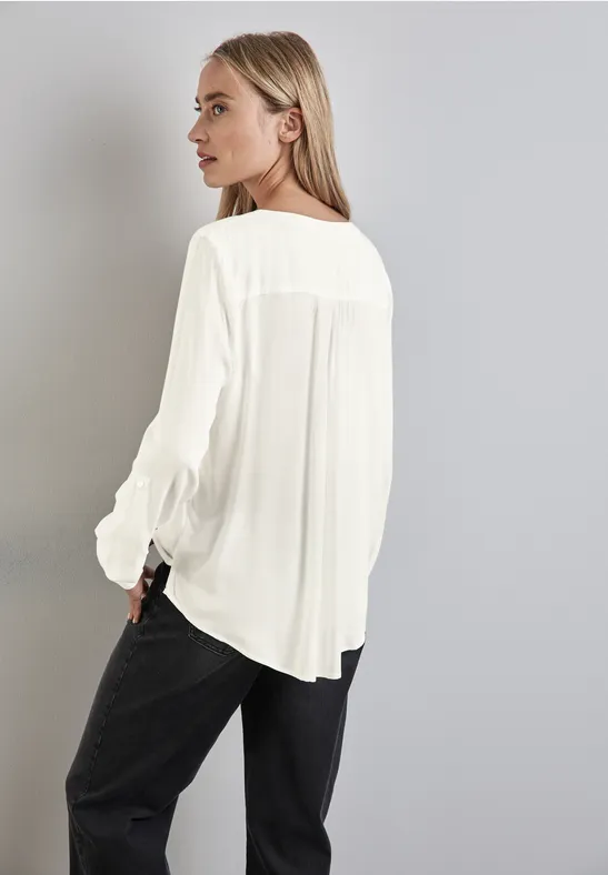 Street One Basic Bluse in Unifarbe Versandkostenfrei