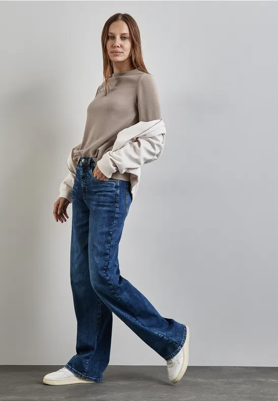 Street One Turtleneck Struktur-Shirt Saisonschlussverkauf