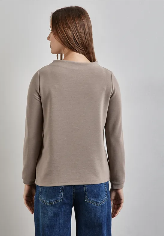 Street One Turtleneck Struktur-Shirt Saisonschlussverkauf
