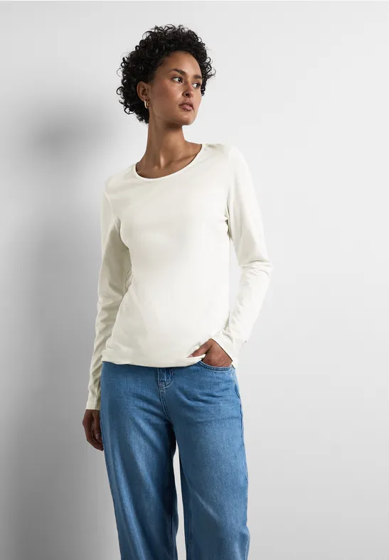 Street One Basic Langarmshirt Zeitlich begrenztes Angebot