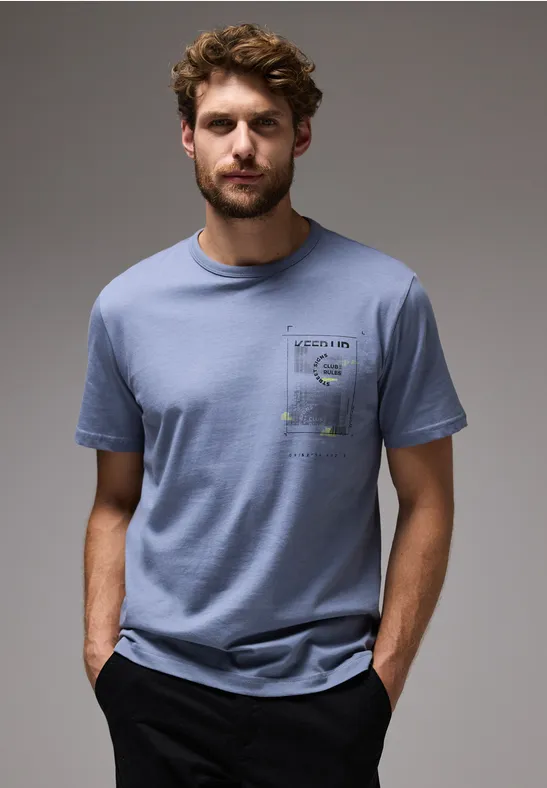 Street One T-Shirt mit Chestprint Zeitbegrenzte Promotion
