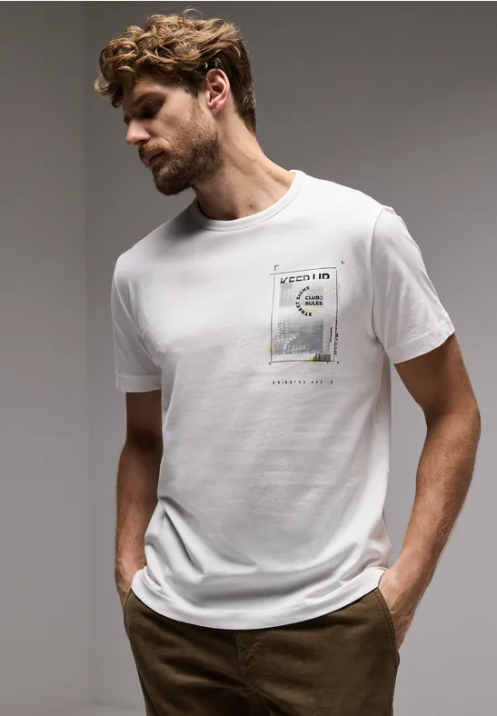 Street One T-Shirt mit Chestprint Bis zu 50% Rabatt