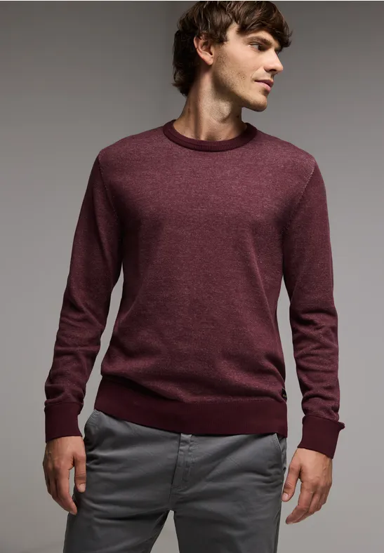 Street One Pullover in Two Tone Optik Sonderangebot der Fabrik