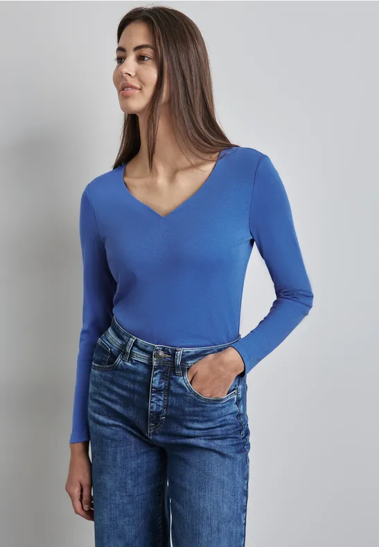 Street One Shirt mit Herzausschnitt Outlet