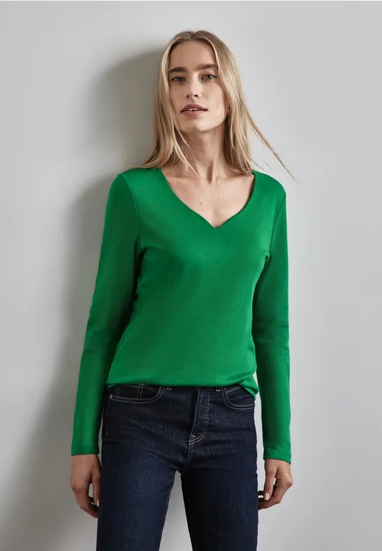 Street One Shirt mit Herzausschnitt Angebote