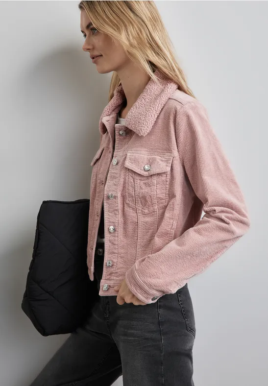 Street One Cord-Jacke mit Teddy-Kragen Günstiger Verkauf
