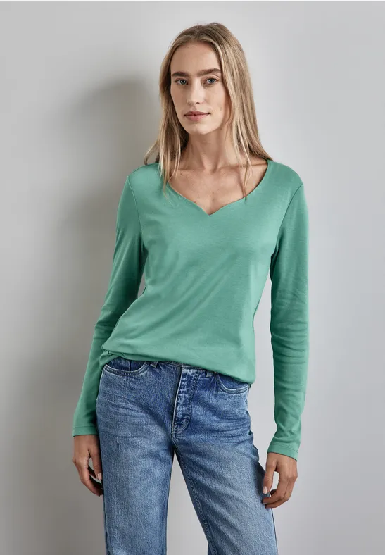 Street One Shirt mit Herzausschnitt Meist gekauft