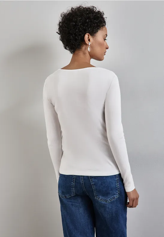 Street One Shirt mit Herzausschnitt Limitierter Zeitrabatt