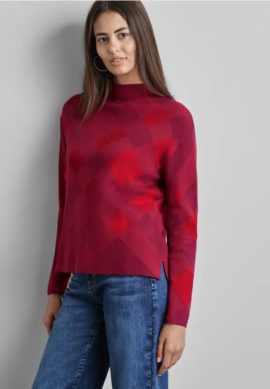 Street One Karierter Pullover Großer Ausverkauf