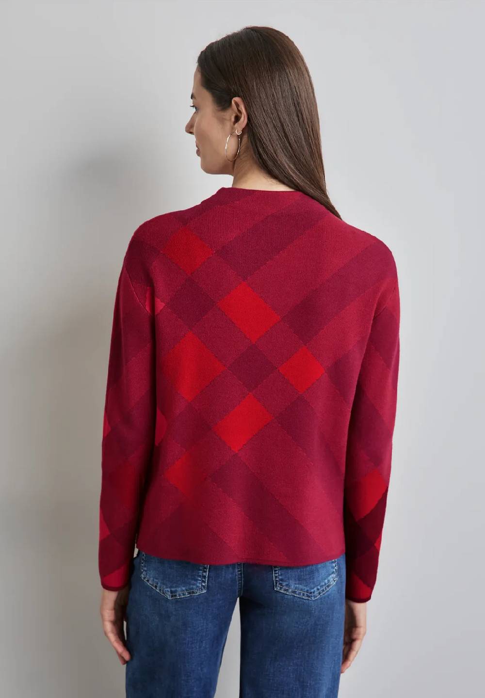 Street One Karierter Pullover Großer Ausverkauf