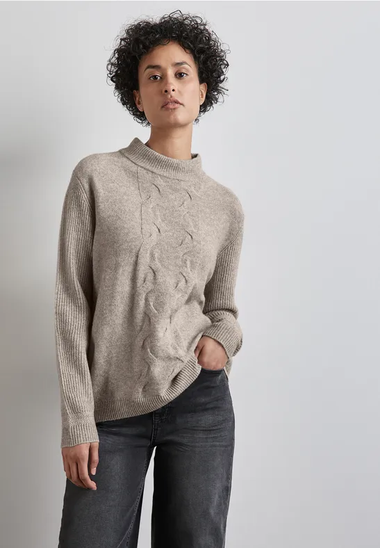Street One Pullover mit Strickmuster Flash Sale