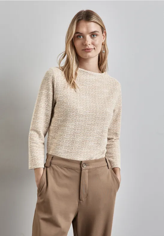 Street One Bouclé Shirt Begrenztes Angebot