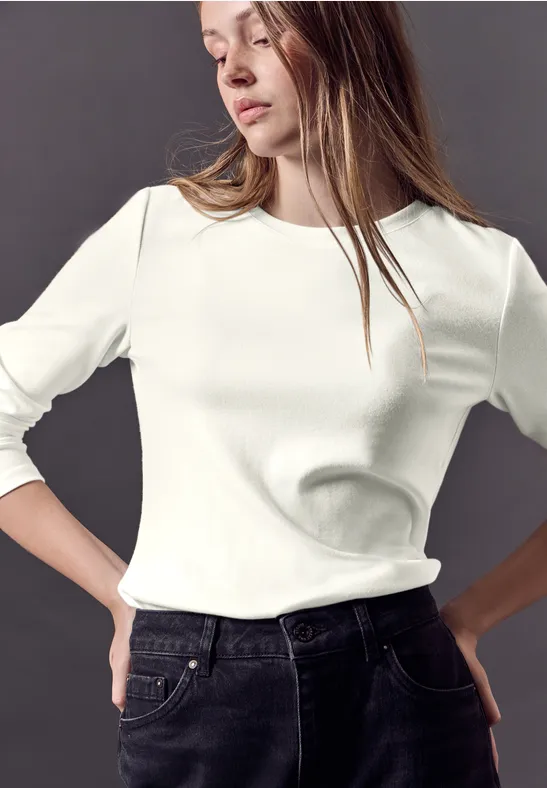 Street One Basic Langarmshirt Super Sparpreis