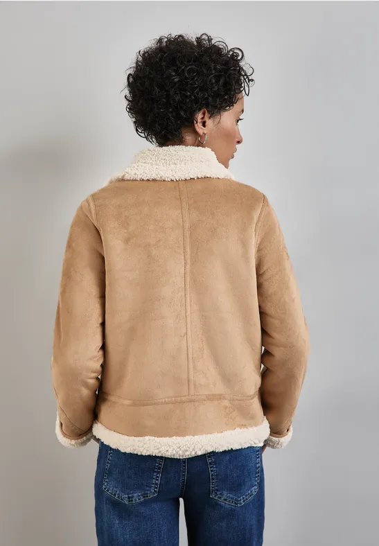 Street One Kurze Jacke mit Teddy-Fell JETZT KAUFEN