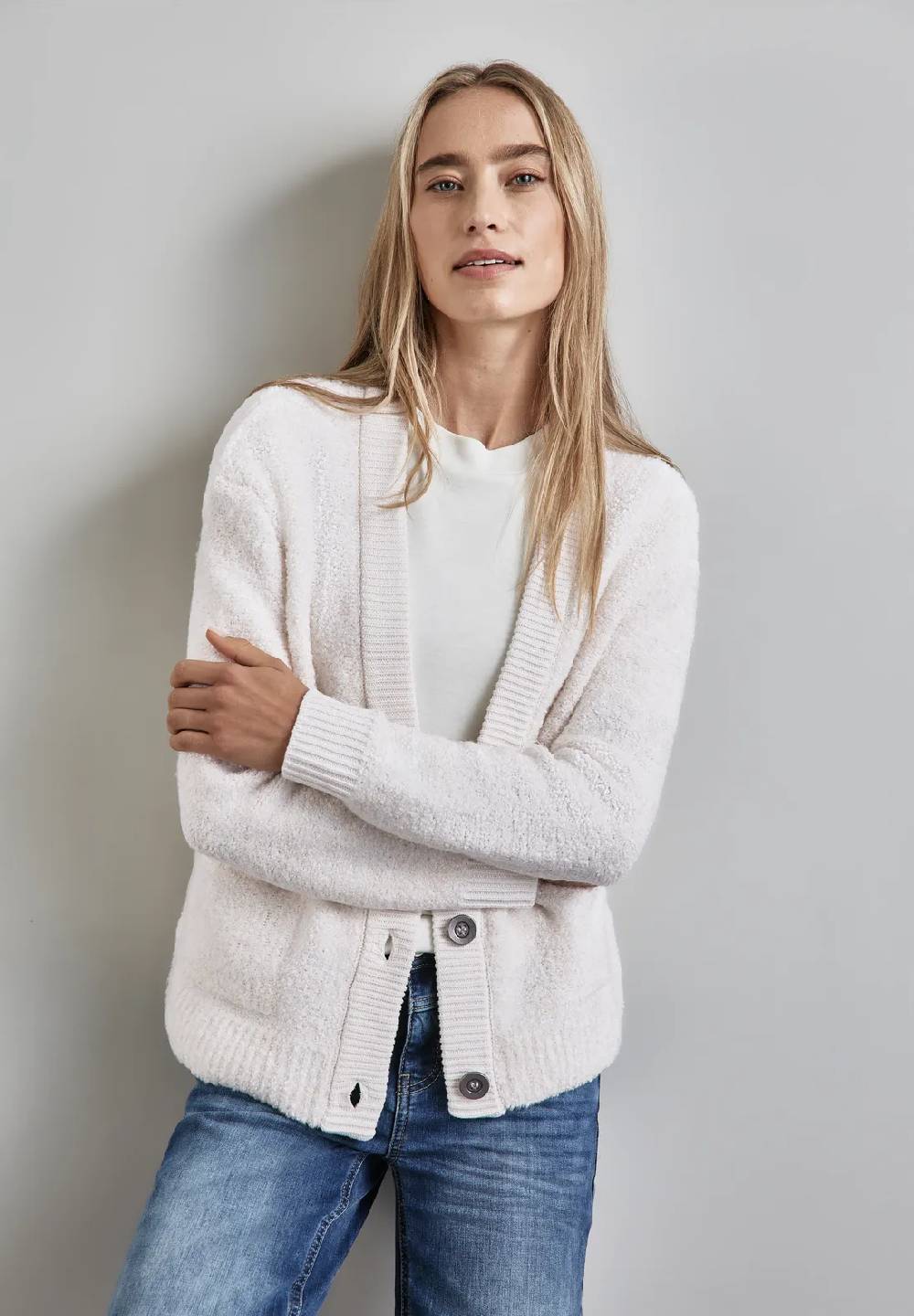 Street One Bouclé-Cardigan Bis zu 50% Rabatt