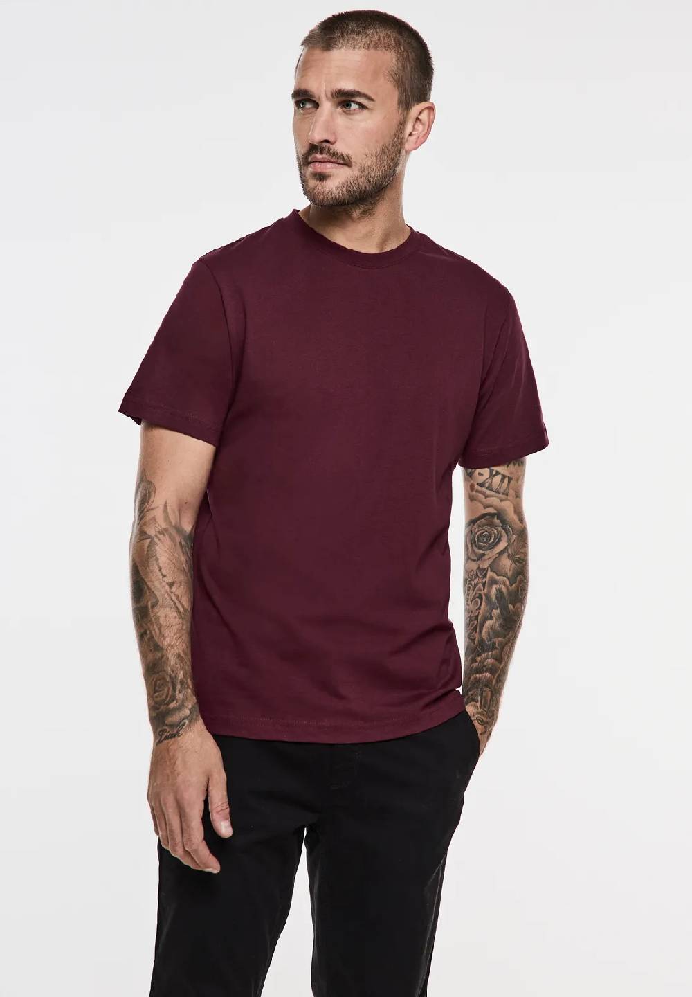 Street One Basic T-Shirt in Unifarbe Sonderangebot der Fabrik
