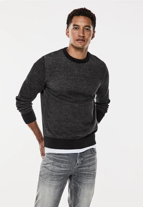 Street One Pullover in Two Tone Optik 50% Rabatt mit kostenlosem Versand