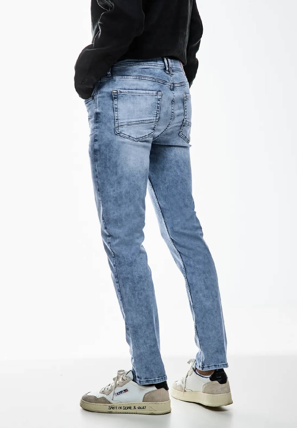 Street One Slim Fit bleached Jeans - Style RACER Kostenloser Versand international