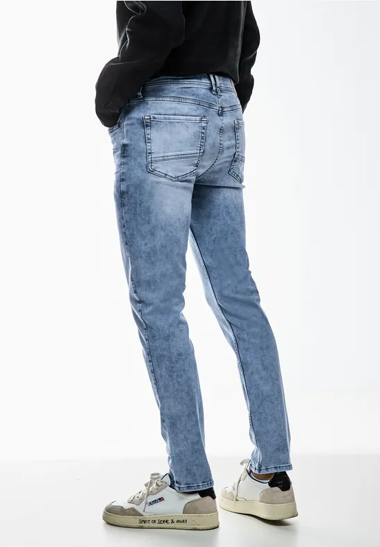 Street One Slim Fit bleached Jeans - Style RACER Kostenloser Versand international