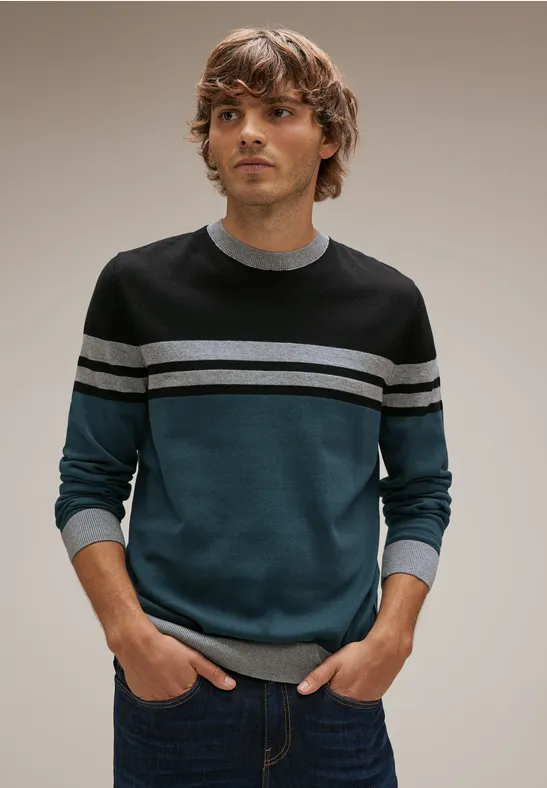 Street One Gestreifter Strickpullover Im Verkauf