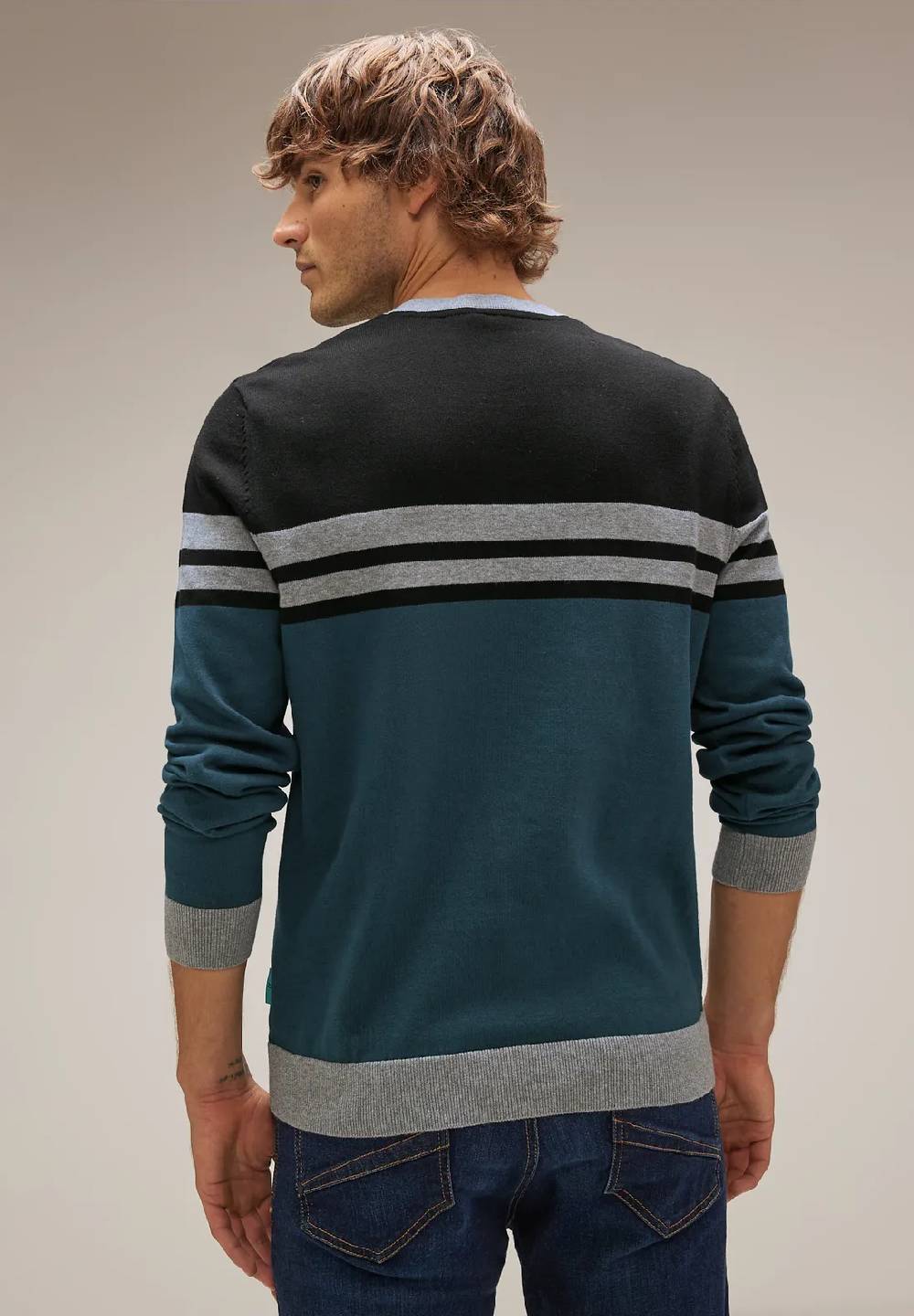 Street One Gestreifter Strickpullover Im Verkauf